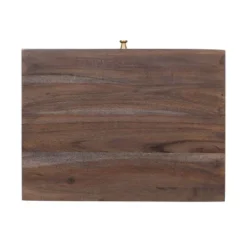 Bucyrus Rustic Glam Handcrafted Acacia Wood C Shaped Side Table Dark Brown/Gold - Christopher Knight Home -Living Space Shop GUEST 6505e79b eaec 4de6 8a7e 7cbc01171127