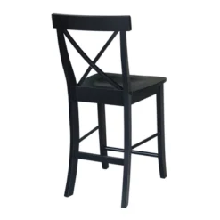 24" Martha X Back Counter Height Barstool - International Concepts -Living Space Shop GUEST 65205416 61bf 4884 8c2b fb89a9c6ab8e