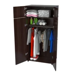 4 Door Wardrobe/Armoire Espresso - Inval 10 4 Door Wardrobe/Armoire Espresso - Inval -Living Space Shop GUEST 65f27695 6c8f 4897 b12f 749b10b46469