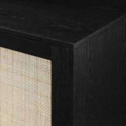 Modern Boho Wood And Rattan 2 Door Accent Cabinet - Saracina Home -Living Space Shop GUEST 65fef225 ad0d 45f2 9128 355e7801cbd1