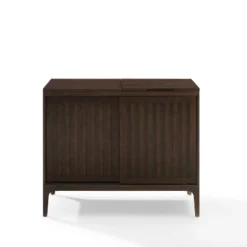 Asher Record Storage Media Console Dark Brown - Crosley -Living Space Shop GUEST 661fc393 b210 4b1d 85f3 d3b80c85dbbc