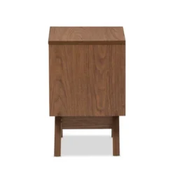 Hildon Mid - Century Modern Wood 2 - Drawer Storage Nightstand - White, "Walnut" Brown - Baxton Studio 8 Hildon Mid - Century Modern Wood 2 - Drawer Storage Nightstand - White, "Walnut" Brown - Baxton Studio -Living Space Shop GUEST 66ad5cfe 4d0c 496e b62e f68f29ebe2c7