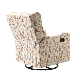 Set Of 2 Bernd Comfy Manual Swivel Glider Recliner With Built-in S-spring And Metal Base | KARAT HOME -Living Space Shop GUEST 673e63ec 5581 4e95 af61 e60e466e0b9c