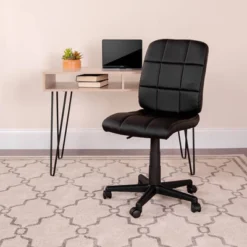 Mid-Back Quilted Vinyl Swivel Task Chair - Riverstone Furniture 14 Mid-Back Quilted Vinyl Swivel Task Chair - Riverstone Furniture -Living Space Shop GUEST 67af47b9 3ce8 4995 bf4e e7035c28f434