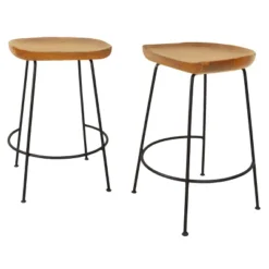 Set Of 2 24.5" Bryson Counter Height Barstools - Carolina Chair & Table -Living Space Shop GUEST 67d6afca 4425 411c 9b81 b798e18816dc