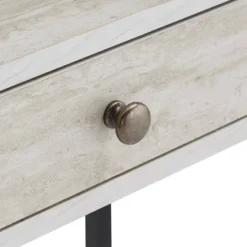 3pc Neveah Marble Ladder Desk And Bookcase Set Matte Black - Inspire Q -Living Space Shop GUEST 69d42814 f97d 4d09 bccd b8203c9a7b7b