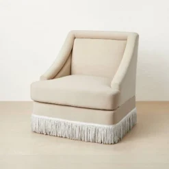 Alberhill Velvet Accent Chair With Fringe - Opalhouse™ Designed With Jungalow™ -Living Space Shop GUEST 6a2c8665 b5eb 4e71 9163 3f7b29c4d6c7
