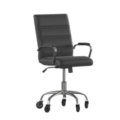Flash Furniture Camilia Mid-Back Executive Swivel Office Chair With Arms, And Transparent Roller Wheels -Living Space Shop GUEST 6adebb25 29cf 4cf7 8bf9 c6fd37dedea1