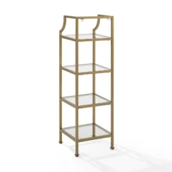 40" Aimee Short Etagere Gold - Crosley 10 40" Aimee Short Etagere Gold - Crosley -Living Space Shop GUEST 6b46ddc0 72d4 42f2 ad31 584764c3c12f