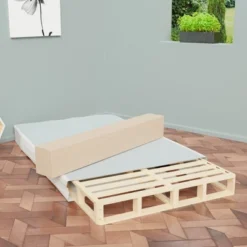 Continental Sleep, 4.5-Inch Low Profile Mattress Foundation, Strong Wood Structure, Easy Simple Assembly Box Spring. -Living Space Shop GUEST 6b8de56e 00c0 45a6 9c52 40008a4803f2