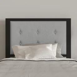 Merrick Lane Headboard Upholstered Button Tufted Headboard With Metal Frame And Adjustable Rail Slots