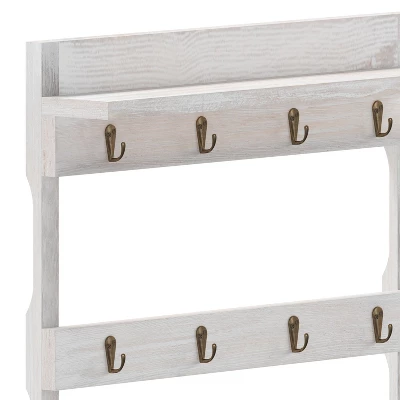 Emma And Oliver Wall Mounted Mug Rack With 12 Coffee Cup Hangers And Built-In Shelf For Coffee, Sugar & More 7 Emma And Oliver Wall Mounted Mug Rack With 12 Coffee Cup Hangers And Built-In Shelf For Coffee, Sugar & More - Image 7