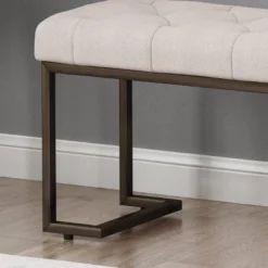 Galileo Modern Bench Beige - Christopher Knight Home -Living Space Shop GUEST 6c349313 3fad 45e8 8111 23886f68e7d1