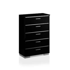 6pc Shorehaven Bedroom Set With 2 Nightstands Black/Chrome - MiBasics -Living Space Shop GUEST 6cd769c8 3d18 4370 9382 83d8c0e993de