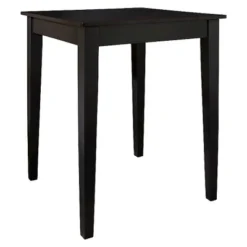 Tapered Leg Pub Bar Height Table Wood/Black - Crosley