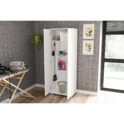 Morganton 2 Door Storage Cabinet White - Polifurniture -Living Space Shop GUEST 6d2832e8 5155 4b2b 83d3 1bfb9386a3e0
