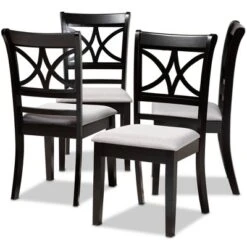 Set Of 4 Clarke Dining Chair - Baxton Studio -Living Space Shop GUEST 6d4017bb b5fa 428a 890c 81efb91b0be2