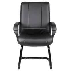 Caressoft Mid Back Guest Chair Black - Boss Office Products