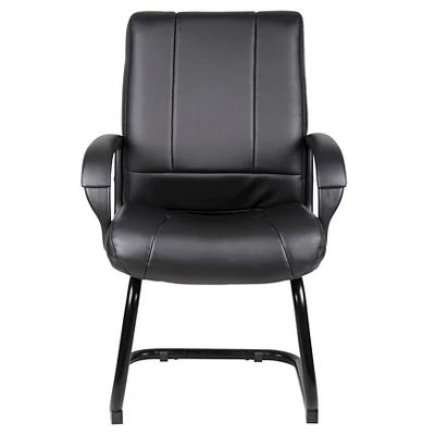 Caressoft Mid Back Guest Chair Black - Boss Office Products 1 Caressoft Mid Back Guest Chair Black - Boss Office Products