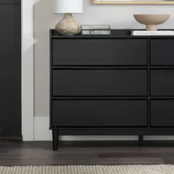 Mid-Century Modern Solid Wood 6 Drawer Double Dresser - Saracina Home -Living Space Shop GUEST 6e54a525 852f 4e93 8d57 0eae630fa901