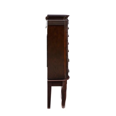 Verona Italian Influenced Jewelry Armoire Espresso - Powell Company 4 Verona Italian Influenced Jewelry Armoire Espresso - Powell Company - Image 4