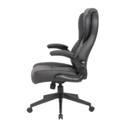 Executive High Back Leatherplus Flip Armchair Black - Boss Office Products -Living Space Shop GUEST 6f90be38 b580 4511 bf20 72b3e05cc79c