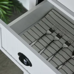 HOMCOM 72" Traditional Freestanding Kitchen Pantry Cabinet Cupboard With Doors And 3 Adjustable Shelves, Gray -Living Space Shop GUEST 6fc1d7fc 8946 46f3 861b 227e993a22e9