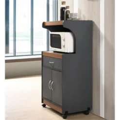 Microwave Kitchen Cart In Gray Oak - Hodedah 7 Microwave Kitchen Cart In Gray Oak - Hodedah -Living Space Shop GUEST 6fd68b5c a495 4bf0 994b 584fa18e60cf