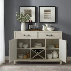 Roots Sideboard Whitewash - Crosley -Living Space Shop GUEST 724f1544 37ee 4348 99a9 4c123a924e22