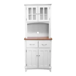 Home Source Microwave Stand With Top And Bottom Cabinets -Living Space Shop GUEST 7321b73d 09b6 4b44 ac0d ade1cc45c5b4