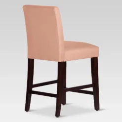 25" Velvet Parsons Counter Height Barstool Wood - Threshold™ -Living Space Shop GUEST 73d6775c 2065 441e 8c07 519e9bd63b1c