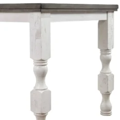 78" Cambrien Rustic Two-Tone Counter Height Dining Table Antique White/Gray - HOMES: Inside + Out -Living Space Shop GUEST 744ca036 538e 4aa0 94a4 05aec93fc494