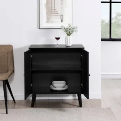 Modern Boho Wood And Rattan 2 Door Accent Cabinet - Saracina Home -Living Space Shop GUEST 7505220d b0d7 4c90 8f5c 400dda72a7dc