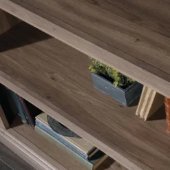 43.78" Shelf Bookshelf Salt Oak - Sauder -Living Space Shop GUEST 7587c0a0 16ac 47a7 847d fc1e1c326ee1