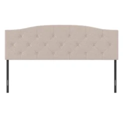 King/California King Provence Upholstered Arch Adjustable Tufted Headboard With Frame Linen Fabric - Hillsdale Furniture 13 King/California King Provence Upholstered Arch Adjustable Tufted Headboard With Frame Linen Fabric - Hillsdale Furniture -Living Space Shop GUEST 75a6c69e 1007 4db9 90ae d0a4b79db144