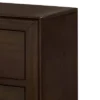 Nightstand With 2 Drawers And Metal Bar Pulls - Benzara