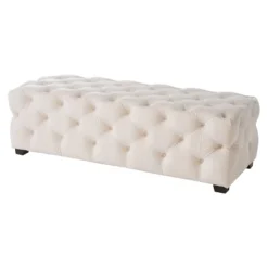 Piper Tufted Rectangular Ottoman Bench - Christopher Knight Home -Living Space Shop GUEST 774970ef b6bc 4c07 8196 48a6cd37d2b8