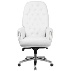 Flash Furniture High Back Traditional Tufted White LeatherSoft Multifunction Executive Swivel Ergonomic Office Chair With Arms -Living Space Shop GUEST 776b0032 d0d6 49c9 98e1 cfe34fe71819