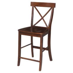 24" Martha X Back Counter Height Barstool - International Concepts -Living Space Shop GUEST 77b2e279 772d 4275 bacb 5f6ee62a0369