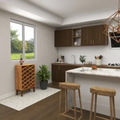 Modern Wood Wine Rack Brown - Olivia & May -Living Space Shop GUEST 77bec660 9bcf 494d 99ef 2fdcc472638a