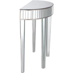 Studio 55D Luxury Mirrored Console Table 39 1/2" X13 3/4" Antique Silver For Living Room Bedroom Bedside Entryway House Bathroom -Living Space Shop GUEST 7826307e 1608 4381 b3e3 9d9021e585fc