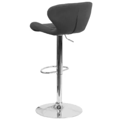 Merrick Lane Adjustable Height Barstool Contemporary Bar Height Stool With Curved Back And Metal Base With Footrest 31 Merrick Lane Adjustable Height Barstool Contemporary Bar Height Stool With Curved Back And Metal Base With Footrest -Living Space Shop GUEST 791c3970 5d39 4f9f a1be 881ca419b524