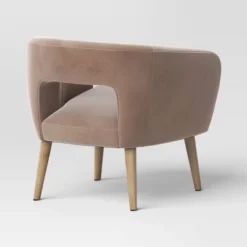 Barrel Open Back Accent Chair Velvet Camel - Threshold™ -Living Space Shop GUEST 7cda3f6e f279 4070 a7ef 92b757c1d401