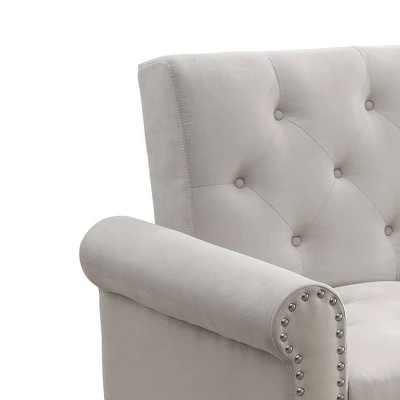 82" Eiroa Sofa Beige Fabric - Acme Furniture 5 82" Eiroa Sofa Beige Fabric - Acme Furniture - Image 5