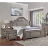 3pc Pennings Traditional Bed Set With 2 Nightstands Gray - HOMES: Inside + Out