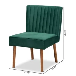 Alvis Velvet Upholstered And Wood Dining Chair - Baxton Studio 19 Alvis Velvet Upholstered And Wood Dining Chair - Baxton Studio -Living Space Shop GUEST 81c172d4 e97e 480d b28a b3e11e7f814c