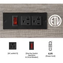 Yaheetech 4-Tier 55" Kitchen Baker's Rack With Power Outlet -Living Space Shop GUEST 82a94377 33ab 4ead a366 4fbcb8e19aa1