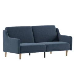 Flash Furniture Delphine Premium Convertible Split Back Sofa Futon With Curved Armrests And Solid Wood Legs 22 Flash Furniture Delphine Premium Convertible Split Back Sofa Futon With Curved Armrests And Solid Wood Legs -Living Space Shop GUEST 8316e5a8 8592 477b 9a3c 2dd324eef532