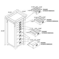 Delia Jewelry Armoire Brown - Powell Company 29 Delia Jewelry Armoire Brown - Powell Company -Living Space Shop GUEST 83671e5f f20a 4898 93ee 3b153b1c74be