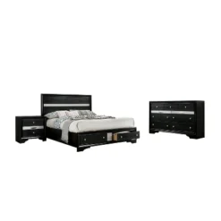 3pc Whether By Bed Nightstand And Dresser Set Black - MiBasics 24 3pc Whether By Bed Nightstand And Dresser Set Black - MiBasics -Living Space Shop GUEST 836b02e4 1c40 400d 9622 f8982576f956